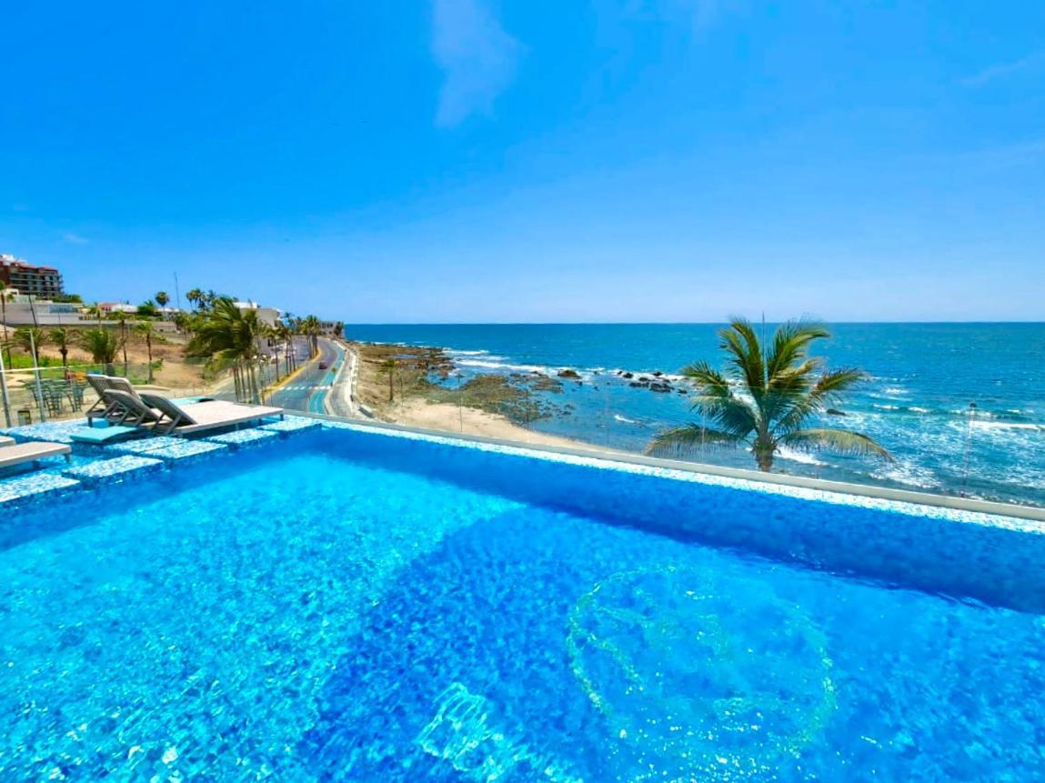 شقة Malecon Vista Al Mar Alberca Infinity Jacuzzi Gym ماساتلان المظهر الخارجي الصورة