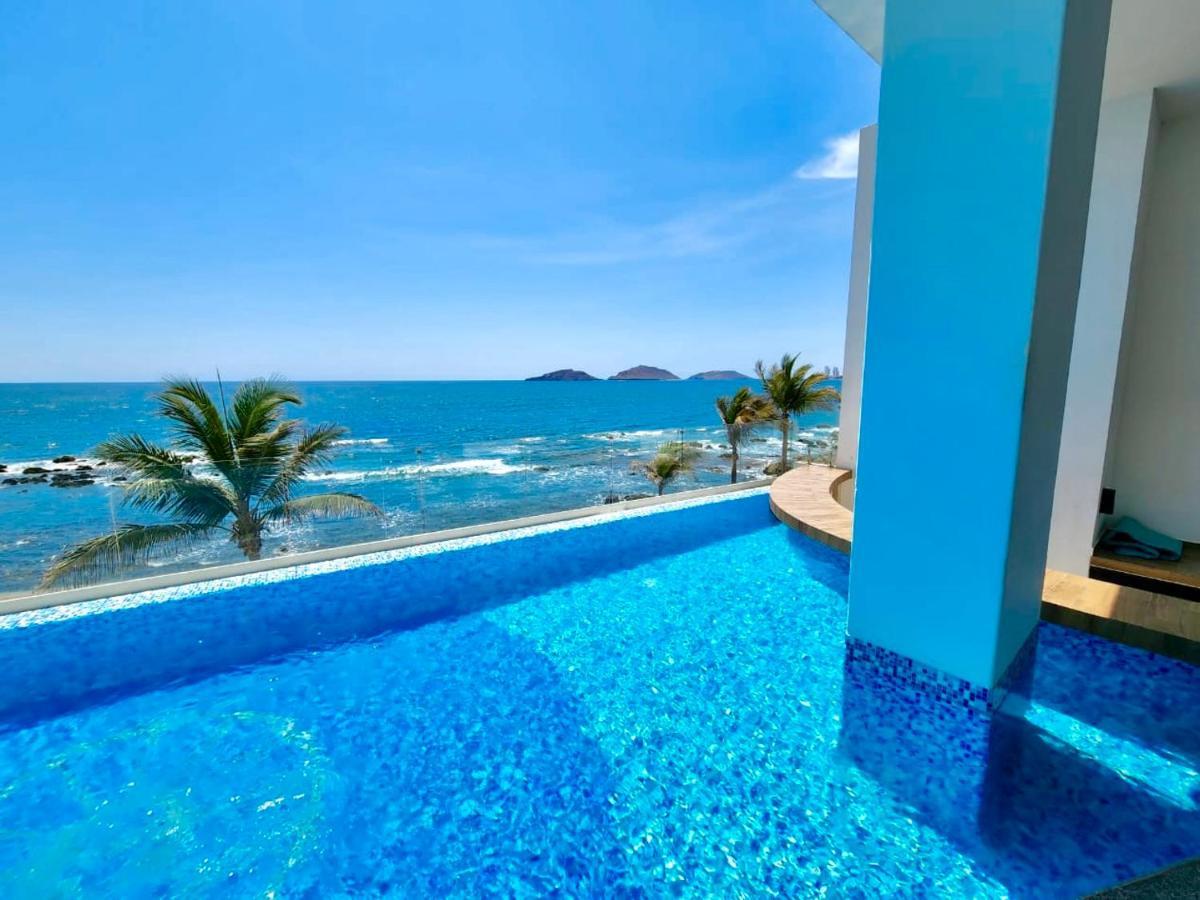 شقة Malecon Vista Al Mar Alberca Infinity Jacuzzi Gym ماساتلان المظهر الخارجي الصورة